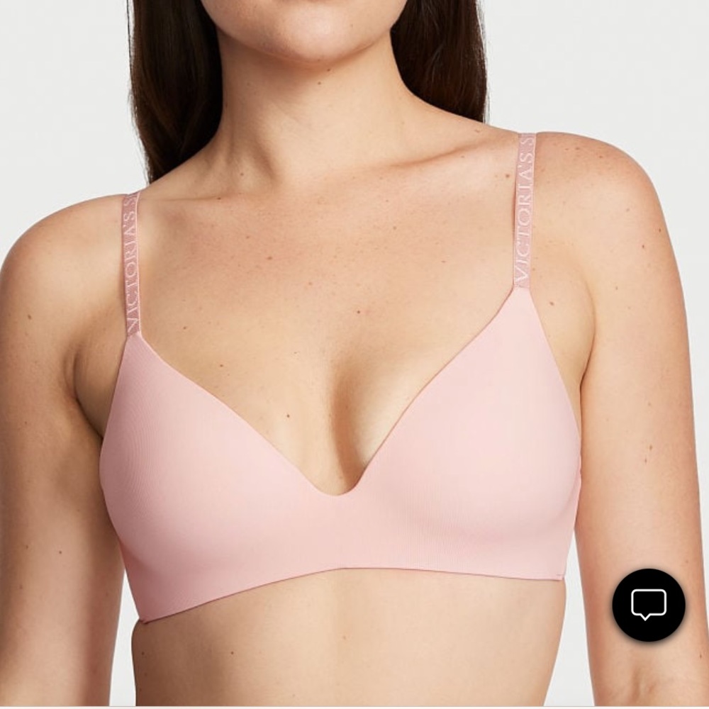 NWT Victoria’s Secret THE T-SHIRT Lightly Lined Wireless Bra Pink 32DDD